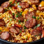 SAUSAGE AND RICE SKILLET