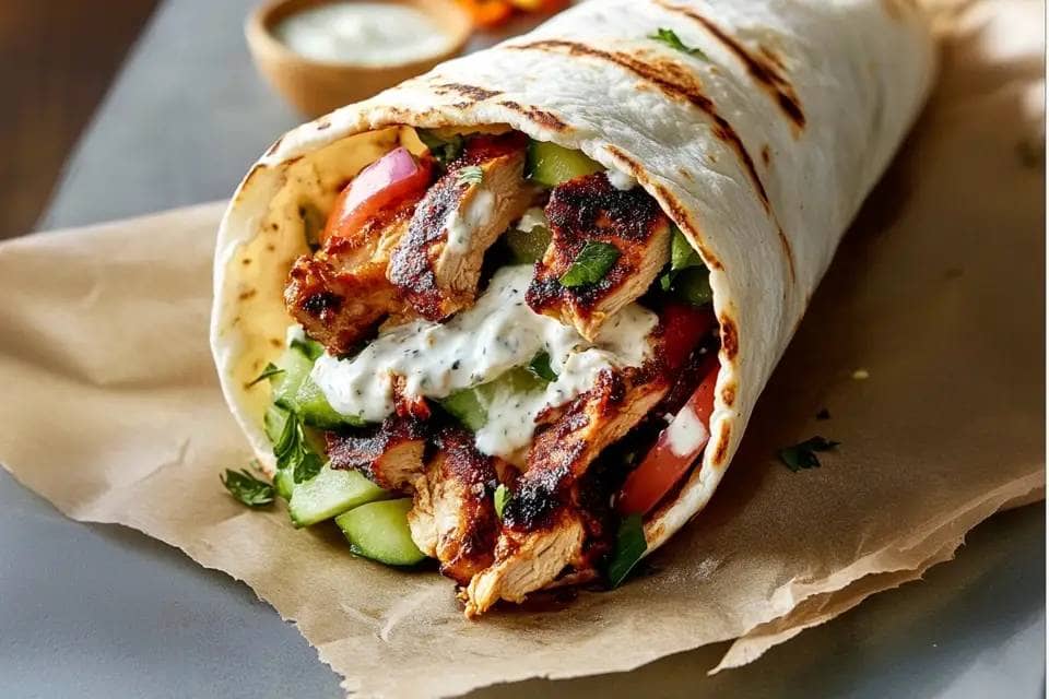 Greek Chicken Gyros