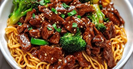 Sticky Beef Noodles