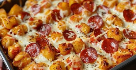 Pizza Tot Casserole