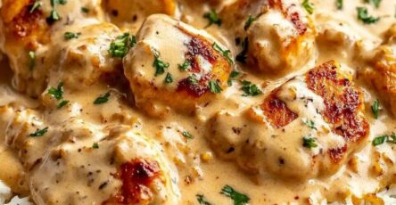 Creamy Smothered Chicken and Rice