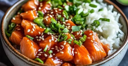 Crispy Salmon and Rice Bowl