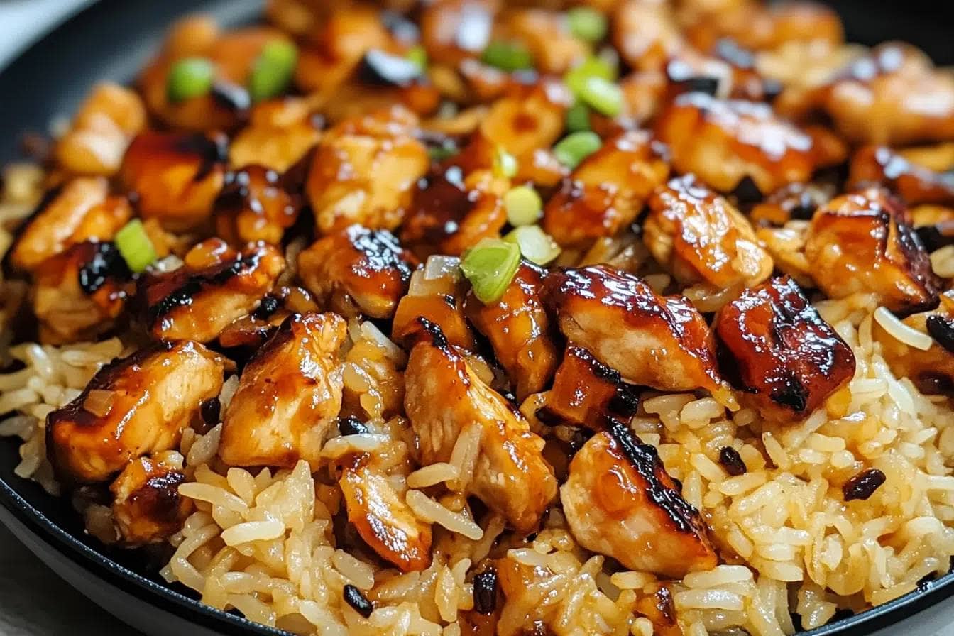 Honey BBQ Chicken Rice