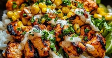 Street Corn Chicken Rice Bowl Recipe for Easy Dinners